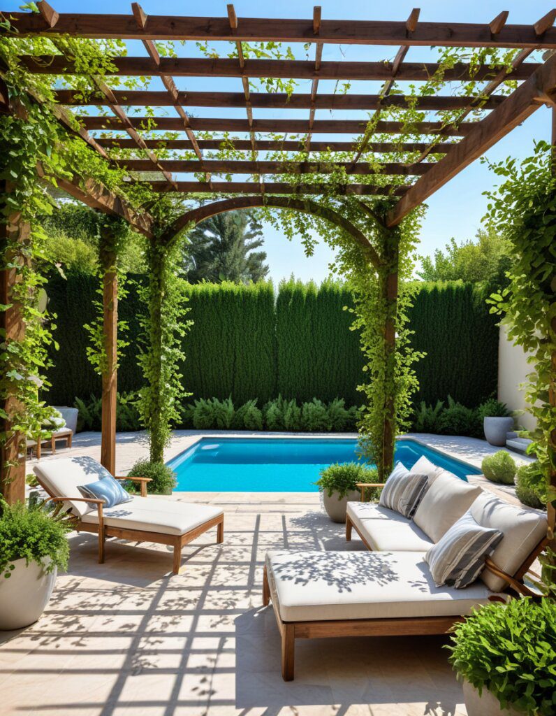Pergolas and Canopies for Pool Shade
