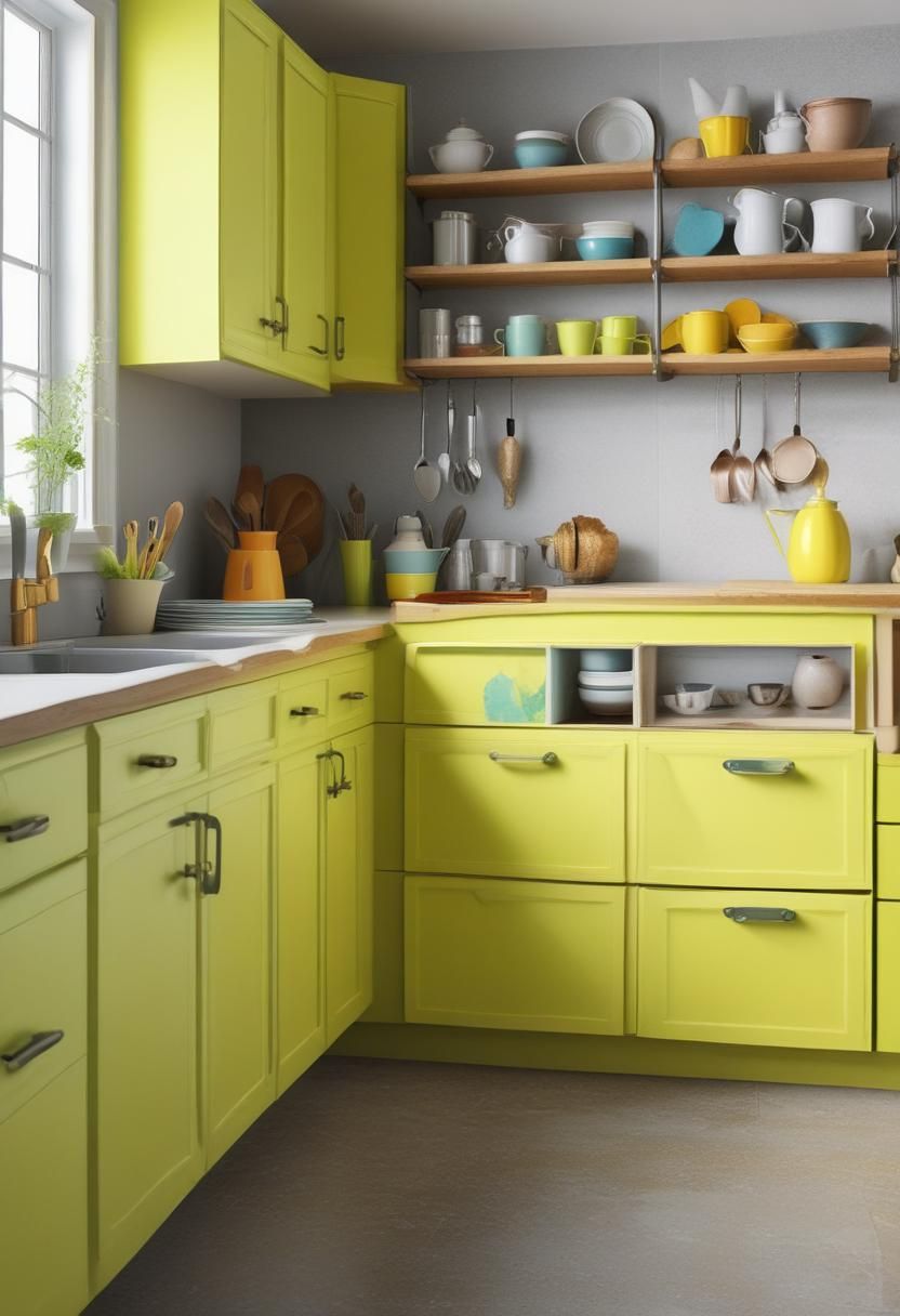 10. Bold Color Pop Cabinet Ideas - photo 2