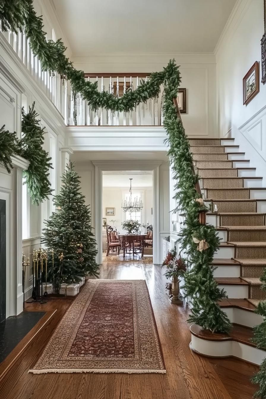 1. Festive Farmhouse Garlands Everywhere