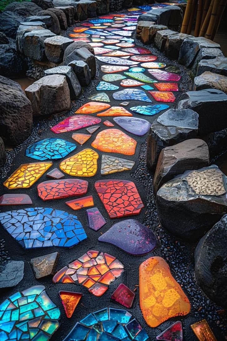 12. Mosaic Stepping Stone Designs - photo 2