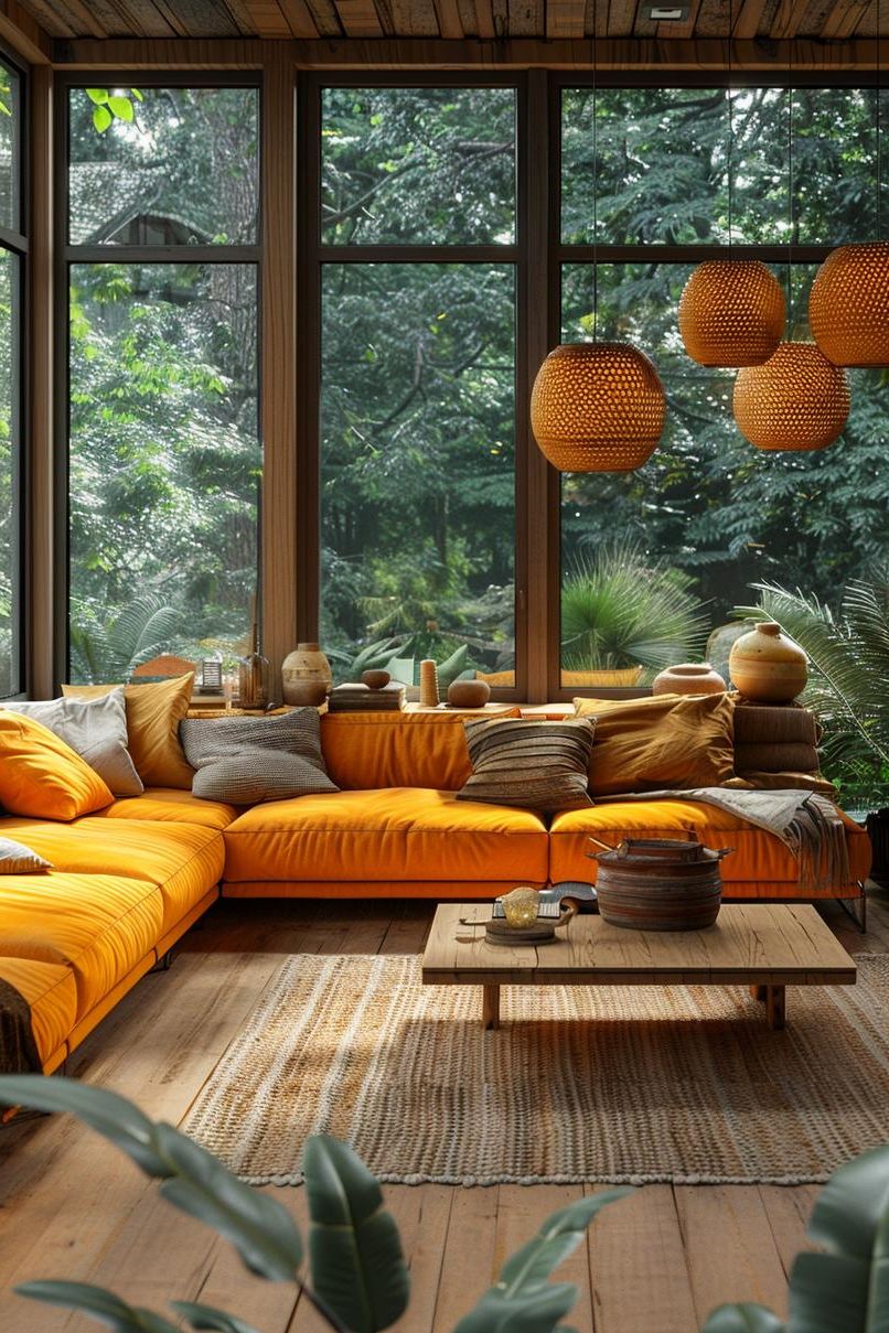 4. Organic Mid-Century Modern Living Room - photo 3