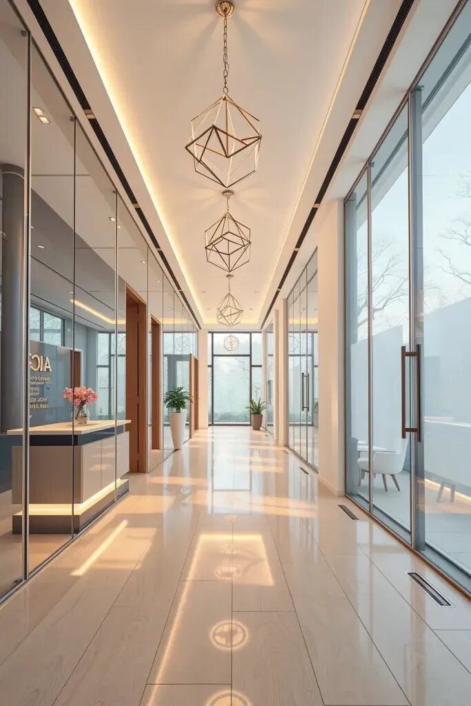 Transparent Materials in Layered Hallway Design - photo 2