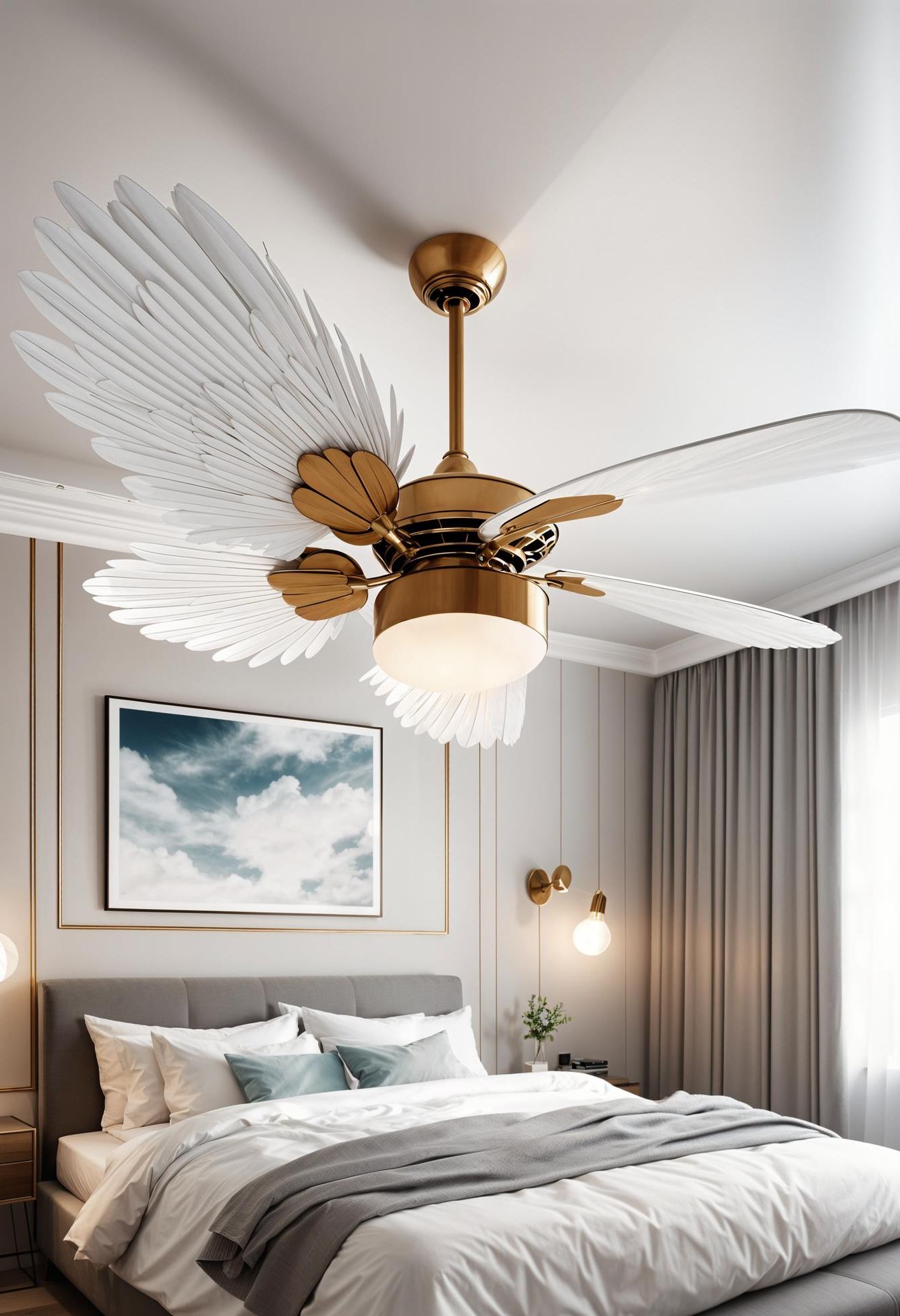 18. Ceiling Fan Makeover with Fantasy Flair
