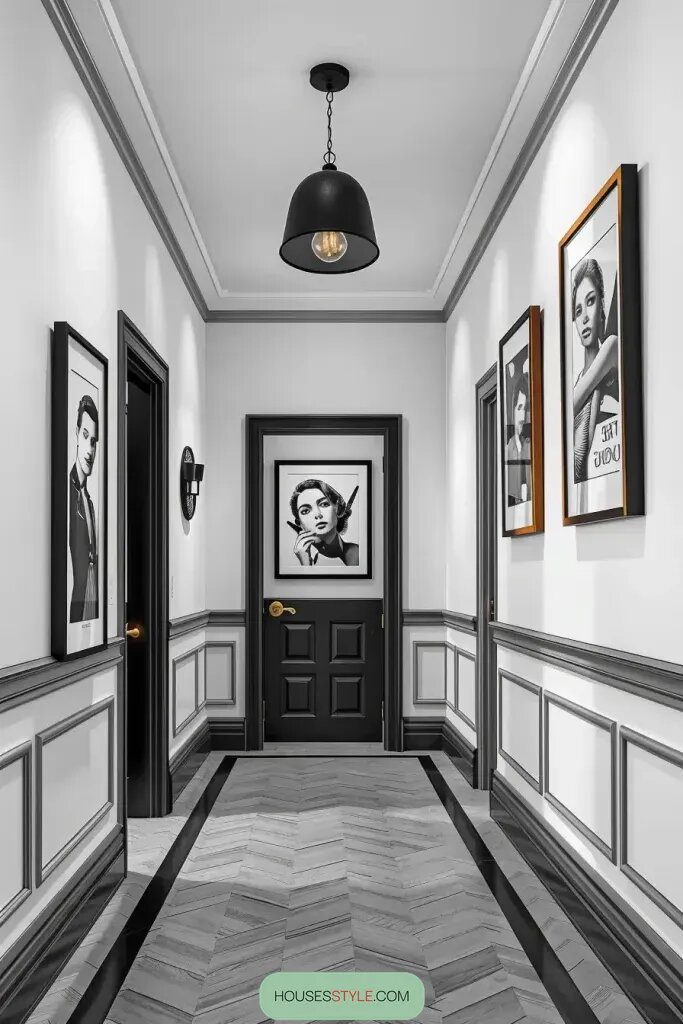 Styling A Black And White Hallway - photo 2