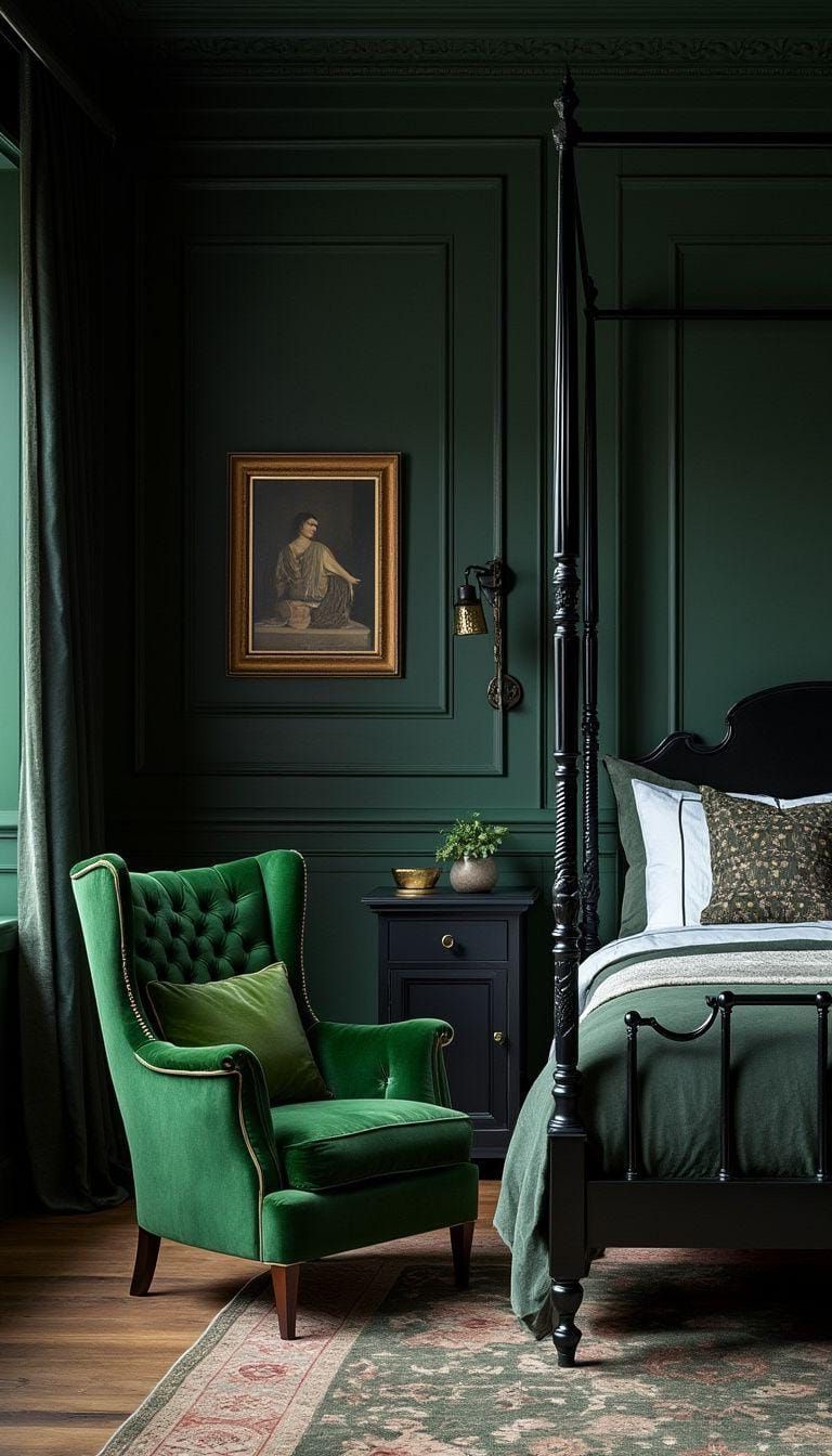 9. Vintage Velvet Bedroom Style Details - photo 2