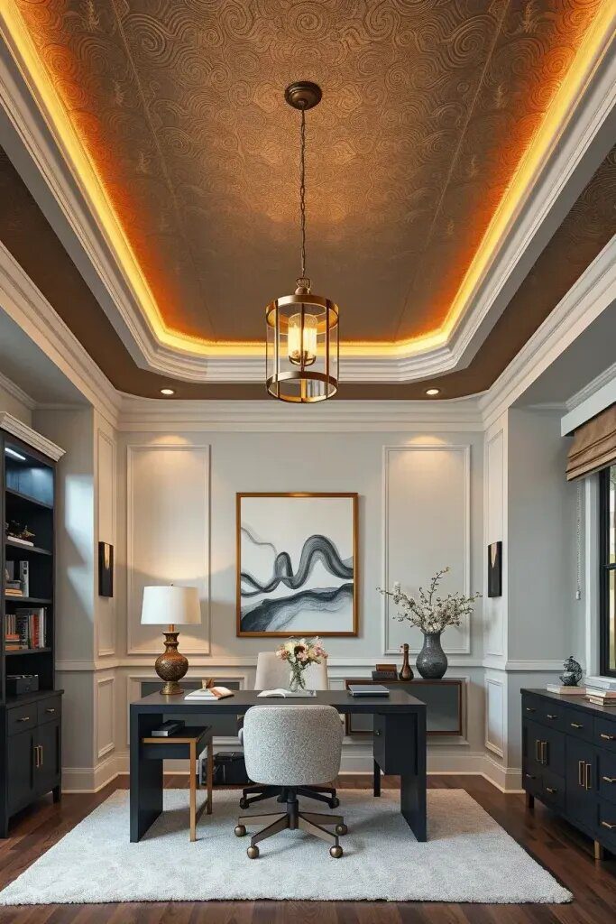 Stylish Ceiling Treatments For Office Spaces - photo 2
