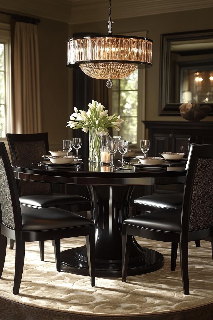 4. Elegant Round Pedestal Dining Tables - photo 3