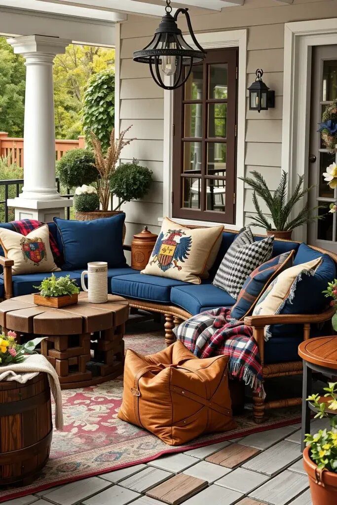 Layered Throws and Cushions for Cozy Seating