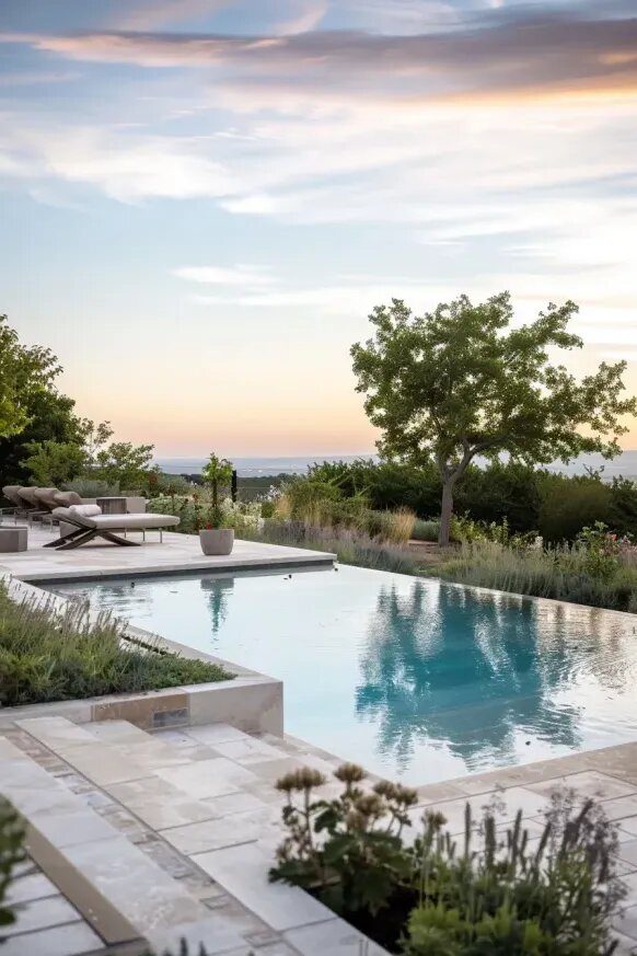 5. A Semi Inground Pool with Panoramic Views