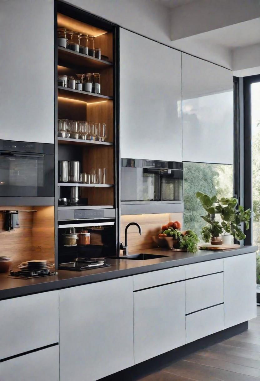 34. Sleek Kitchen Storage Solutions