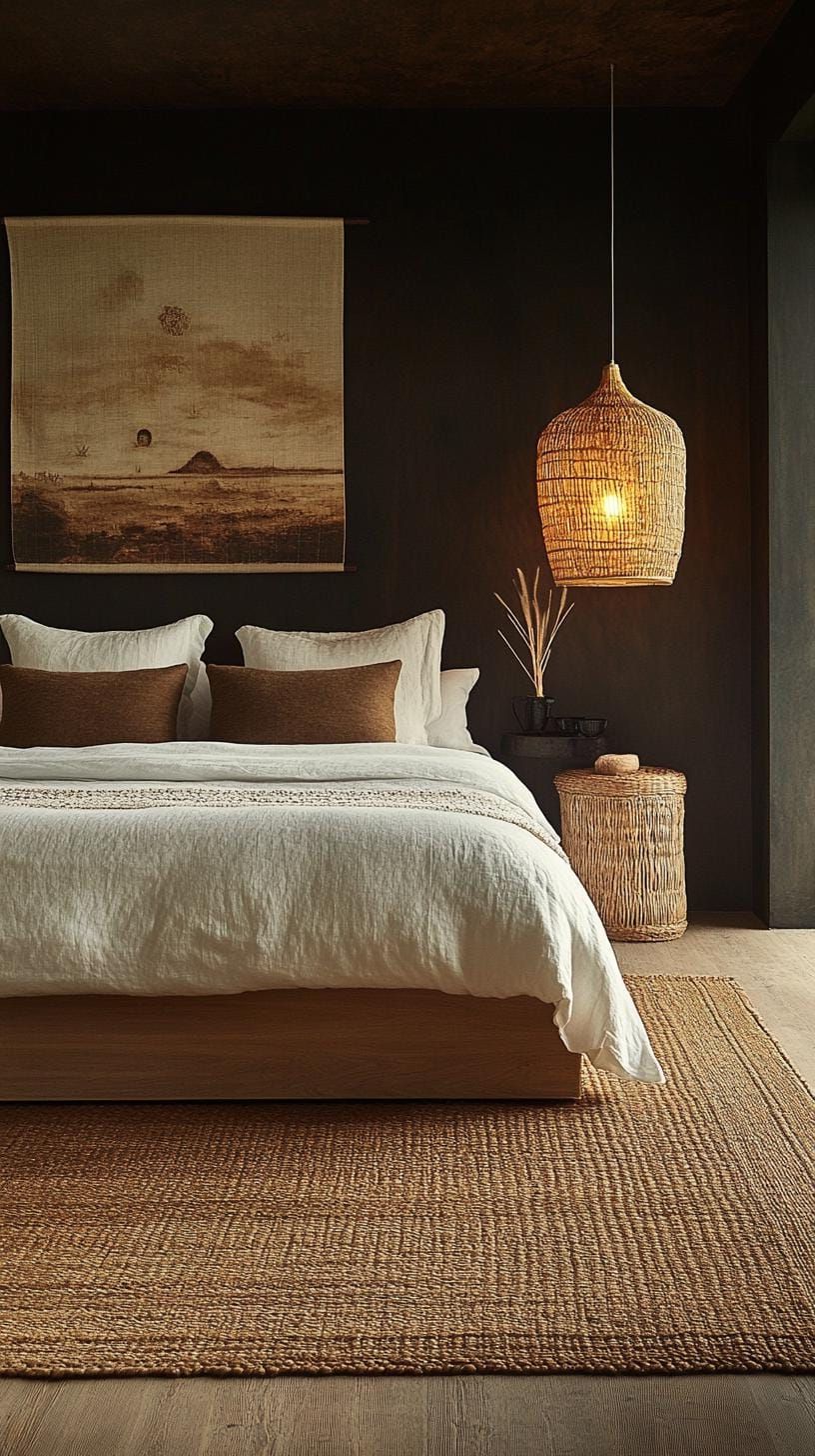 3. Wicker And Rattan Against Earthy Walls - photo 3