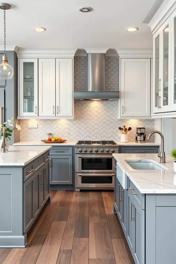Gray and White Cabinets for Balanced Contrast - photo 2