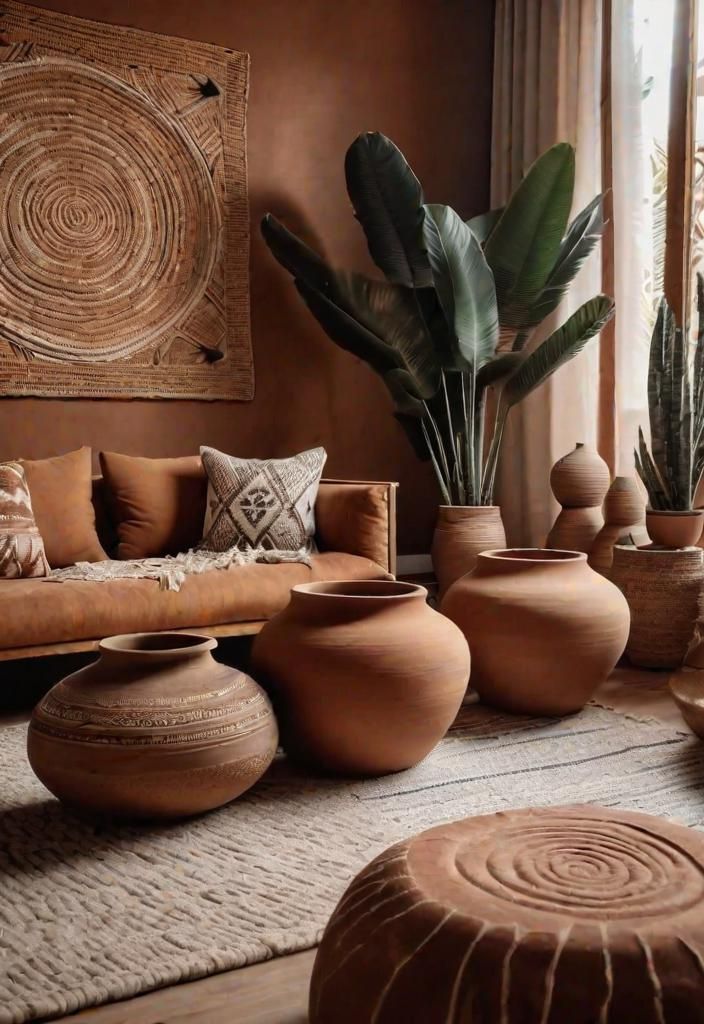15. Warm Terracotta Decor Touches