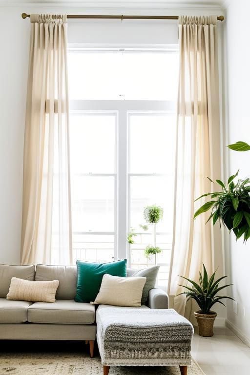 9. Sheer Curtains for Natural Light