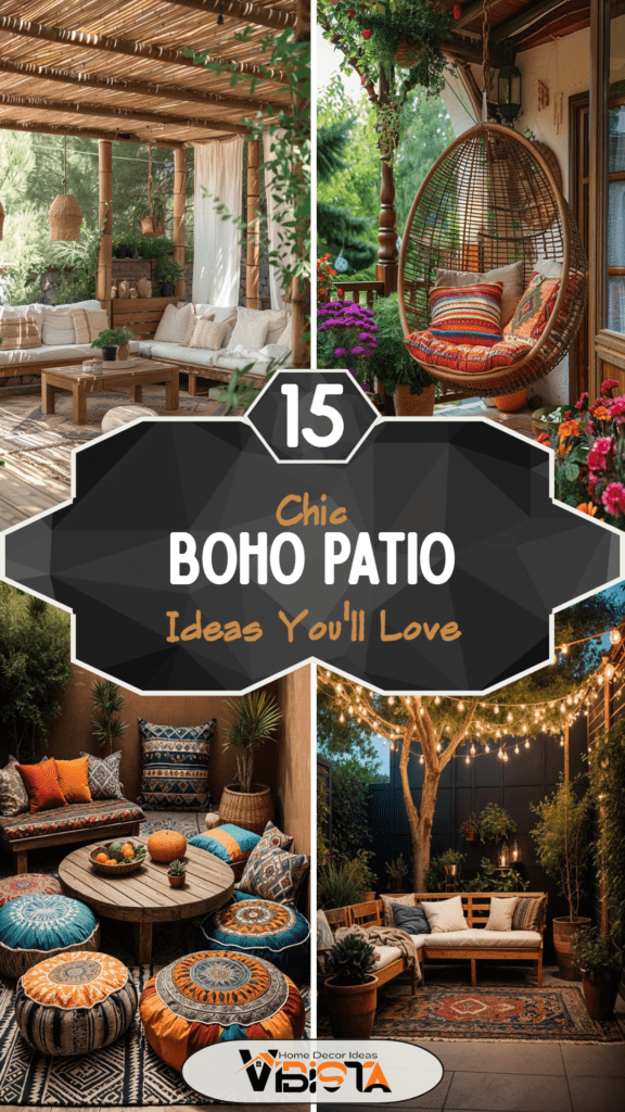 15 Chic Boho Patio Ideas You’ll Love
