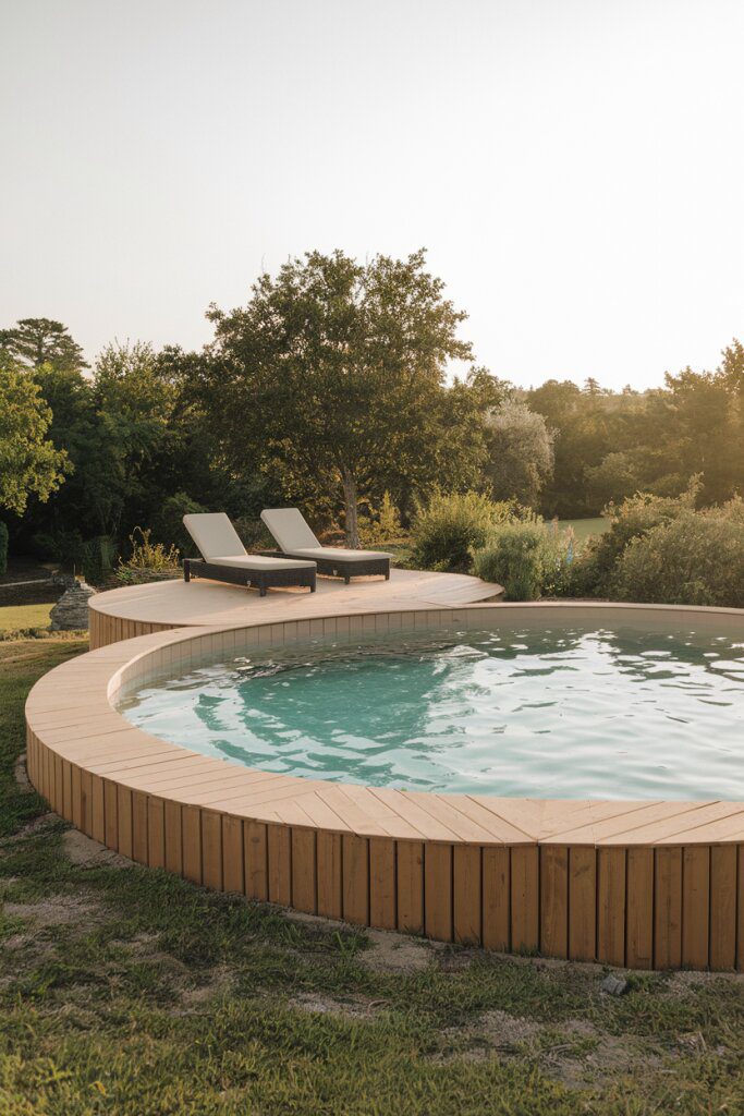 Circular Decks Paired with Lounge Chairs - photo 2
