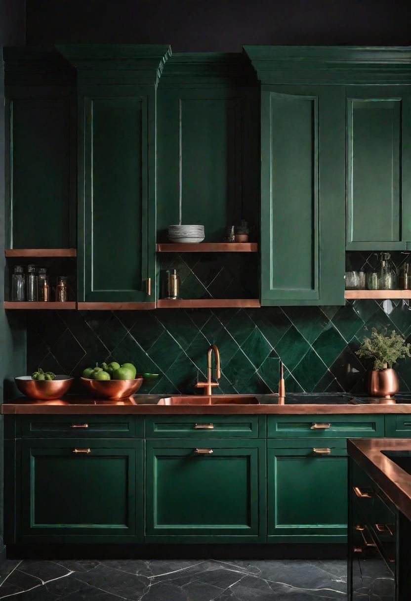 16. Jade Green Cabinet Design Ideas