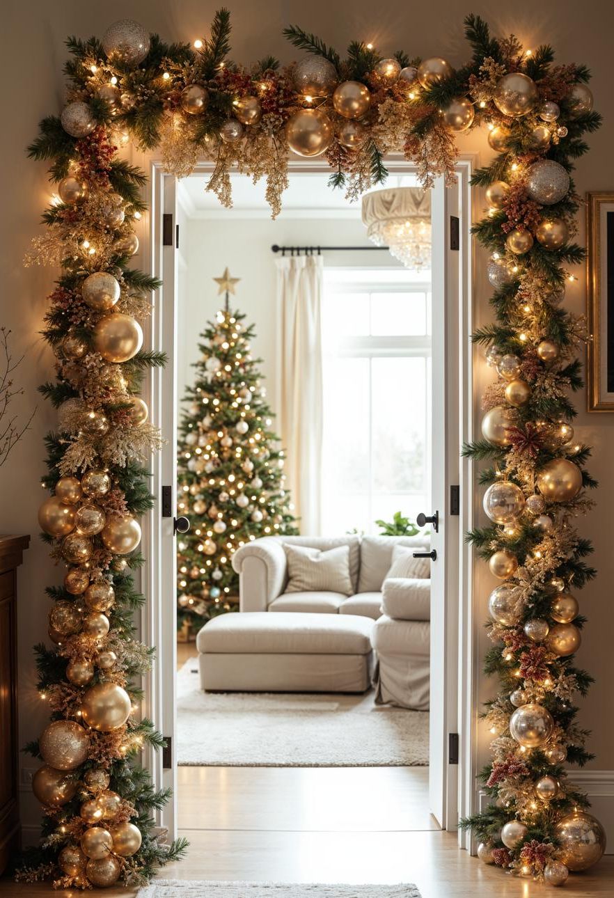 2. Metallic Cascading Doorway Garland - photo 2