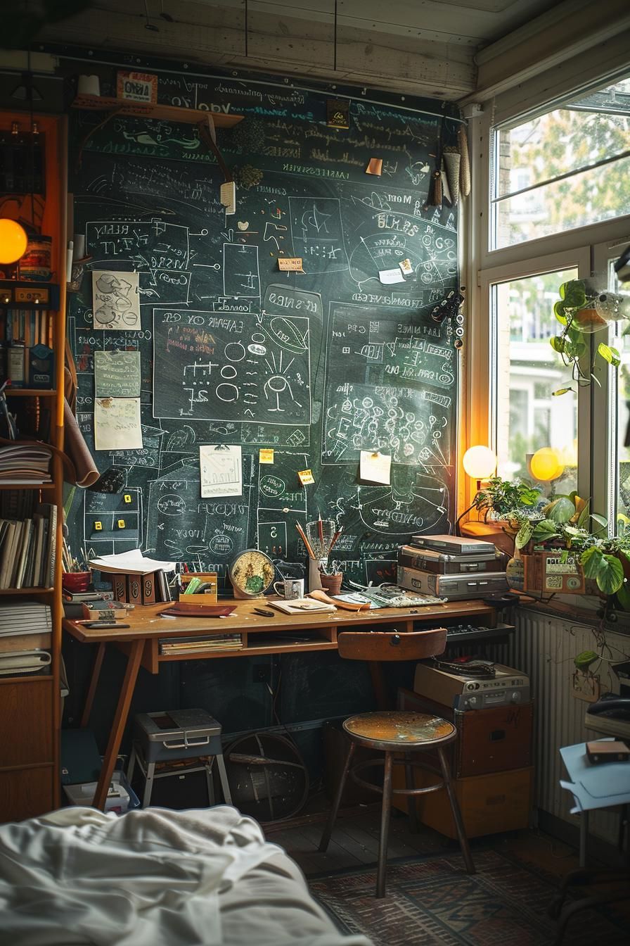 8. Creative Chalkboard Accent Wall - photo 3