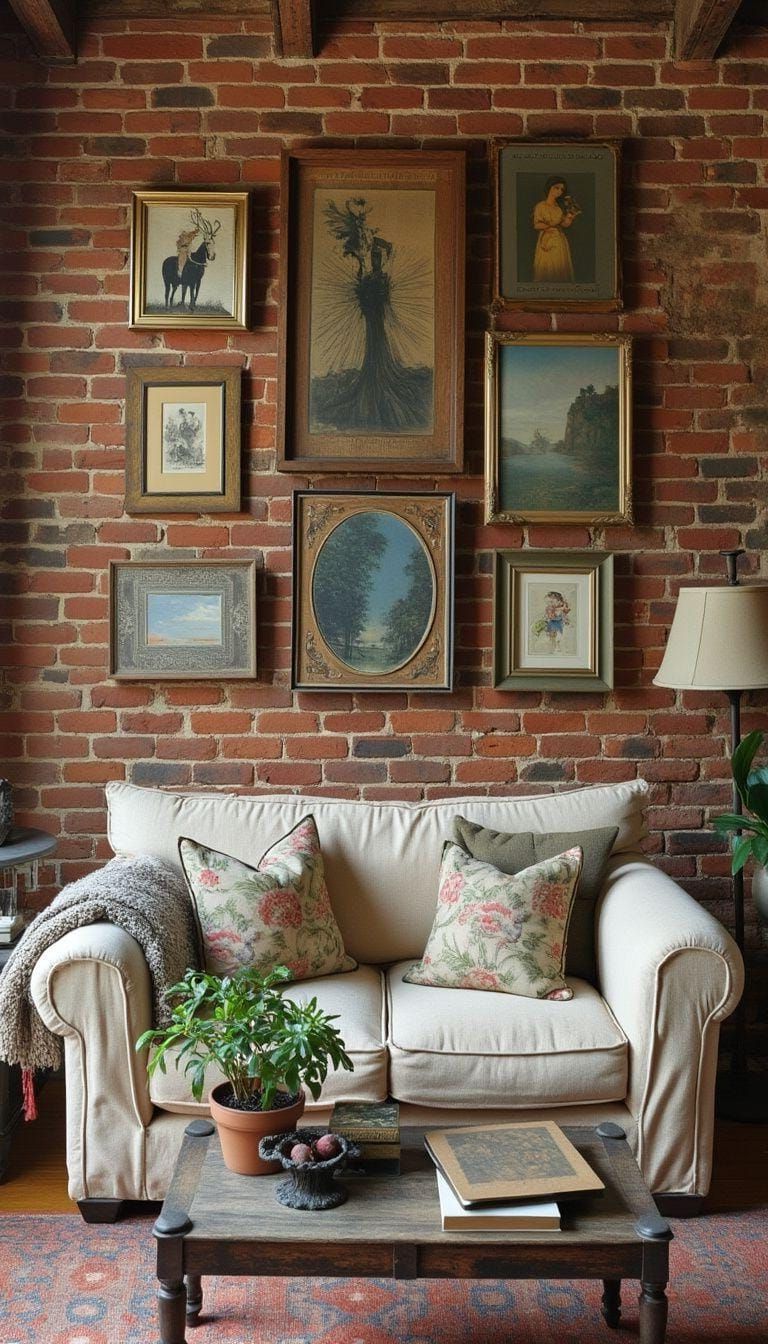 19. Mismatched Vintage Wall Art