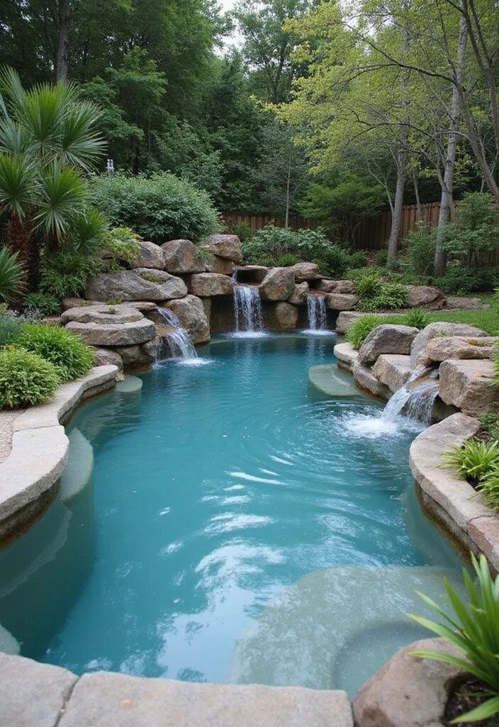12. Design a Spa-Style Backyard Pool