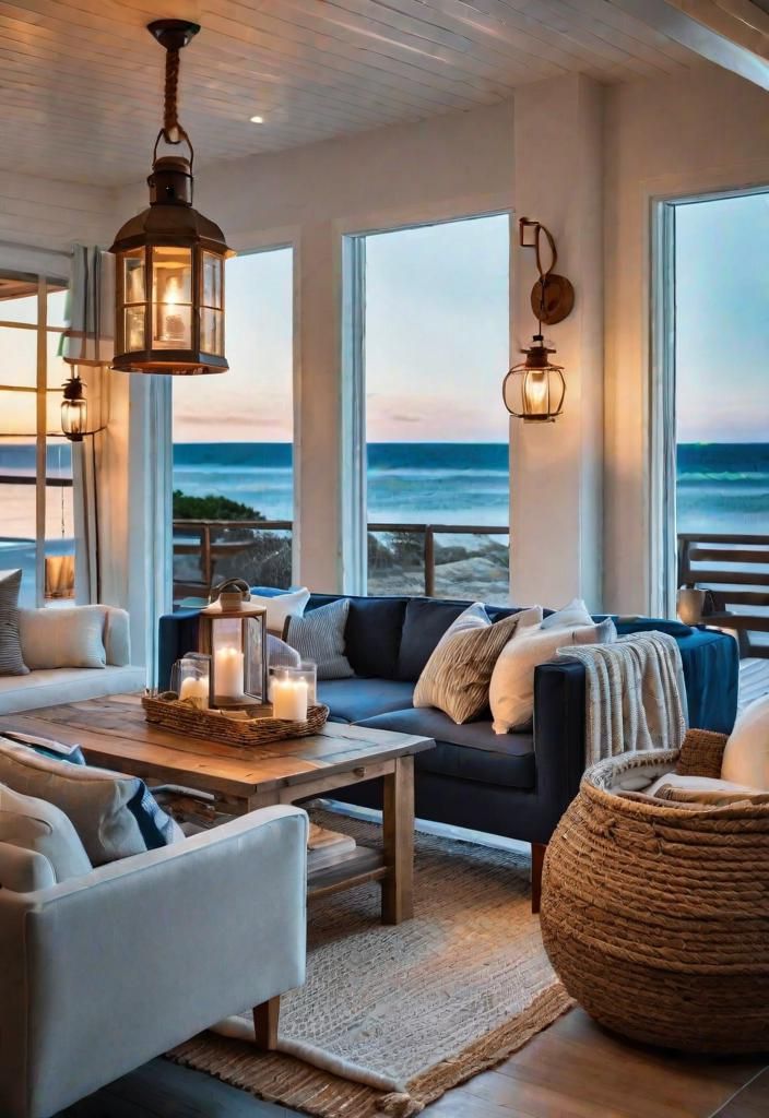 16. Lantern Lighting with Nautical Style