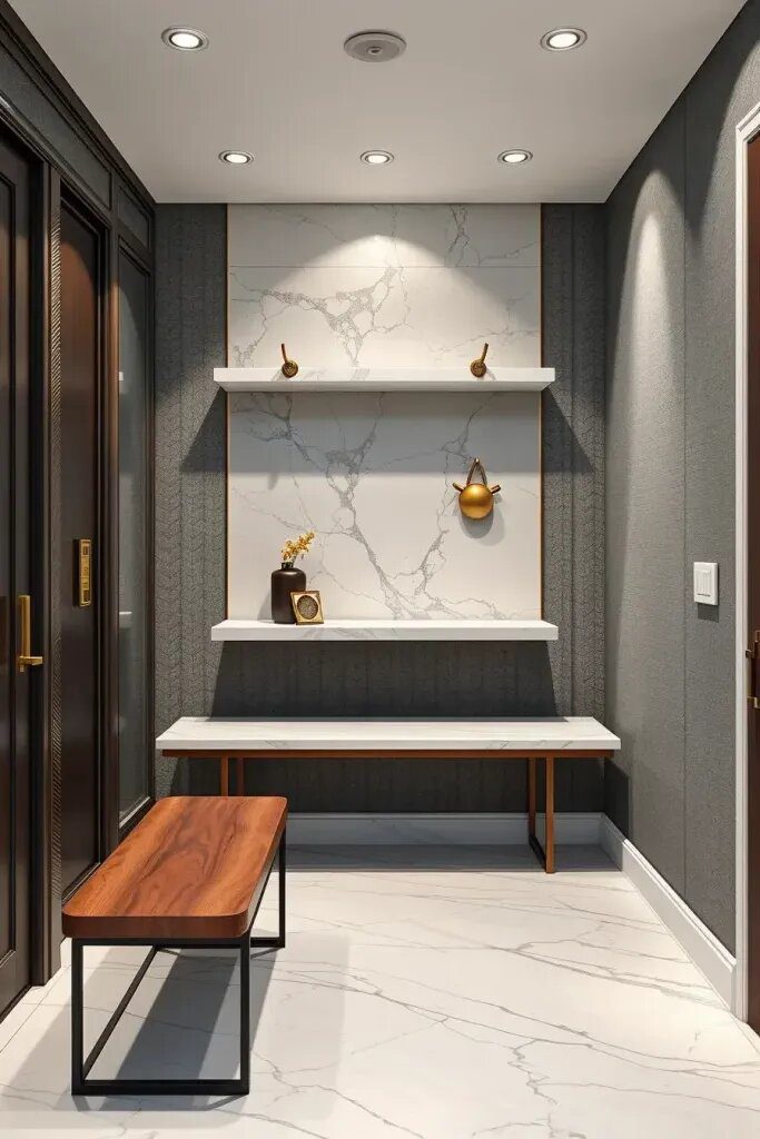 Unexpected Marble Accents in Unique Spots