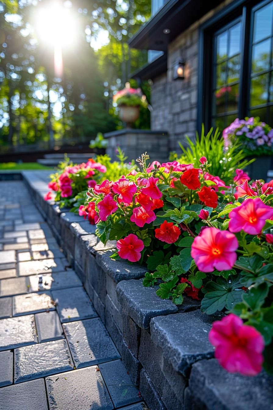 6. Flower Borders Around Paver Patios - photo 2