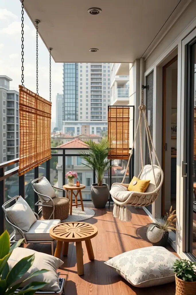 Balcony Retreats With Hammocks and Swing Seats