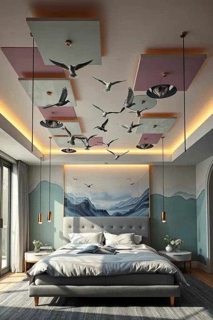 Enchanting Decorations Hung From High Ceilings