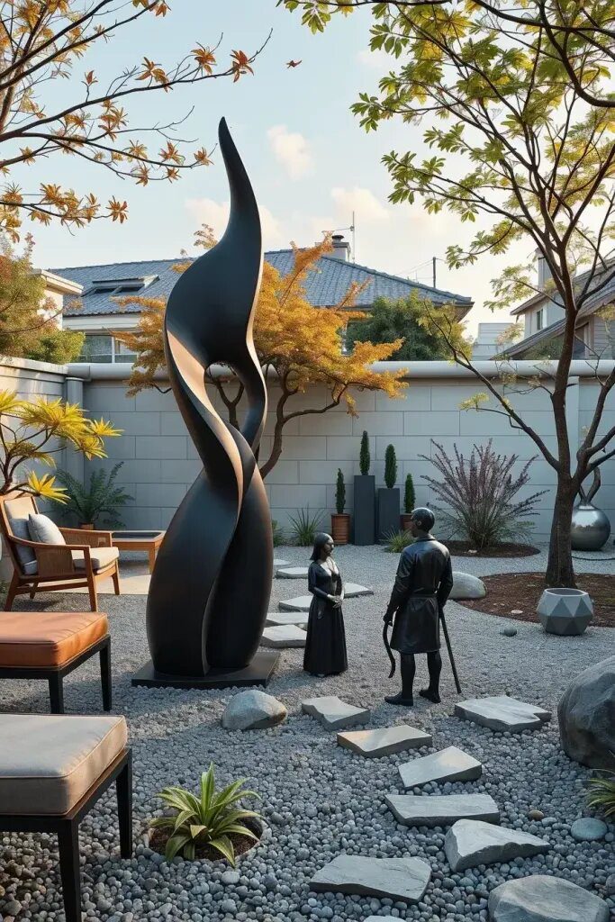 Quirky Art Figures for a Bold Garden Look