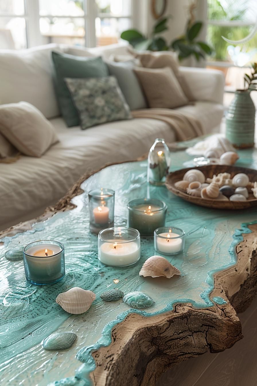 13. Candle Holders Made from Beach Finds - photo 2
