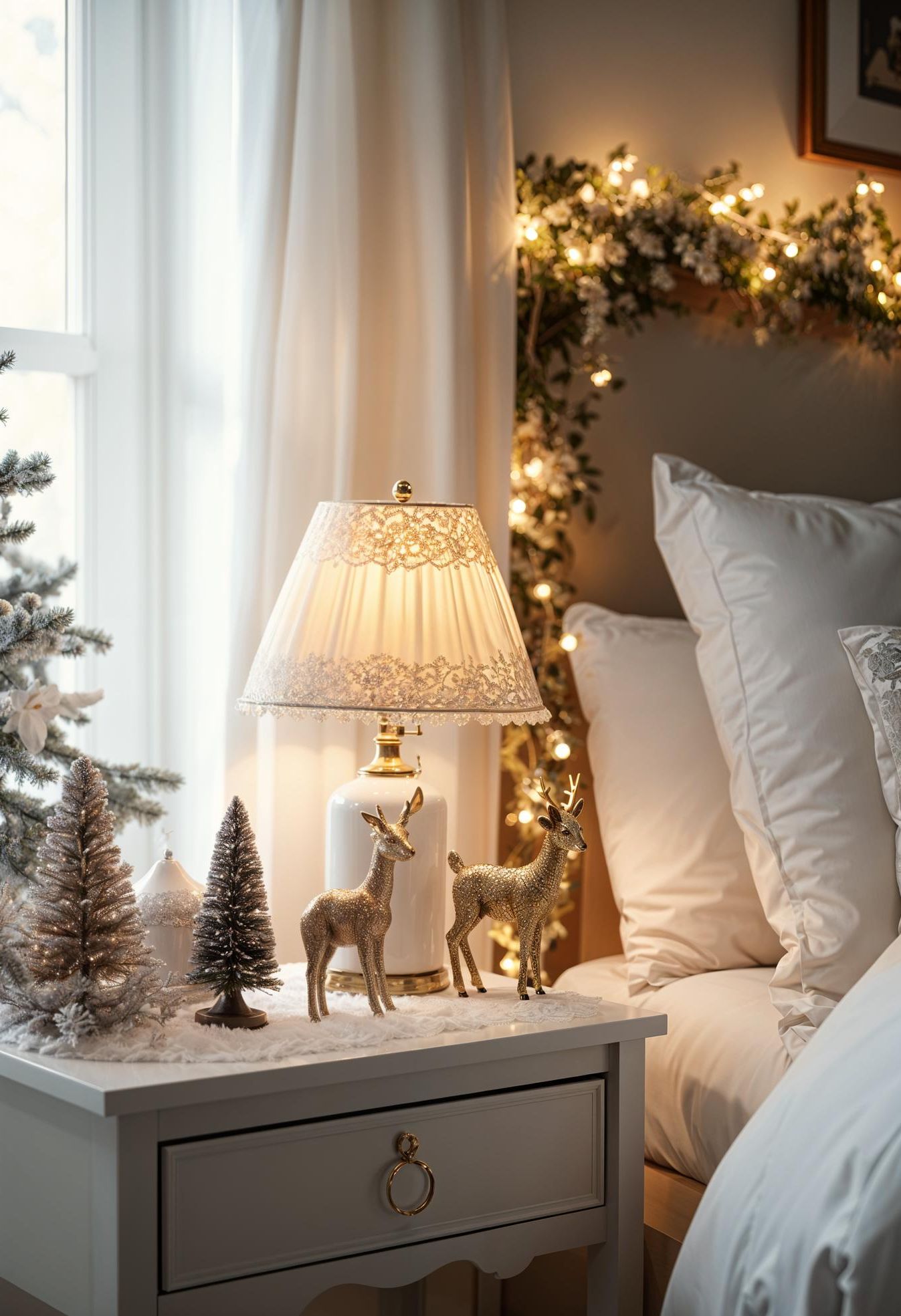 16. Bedside Table Decor for Christmas - photo 3