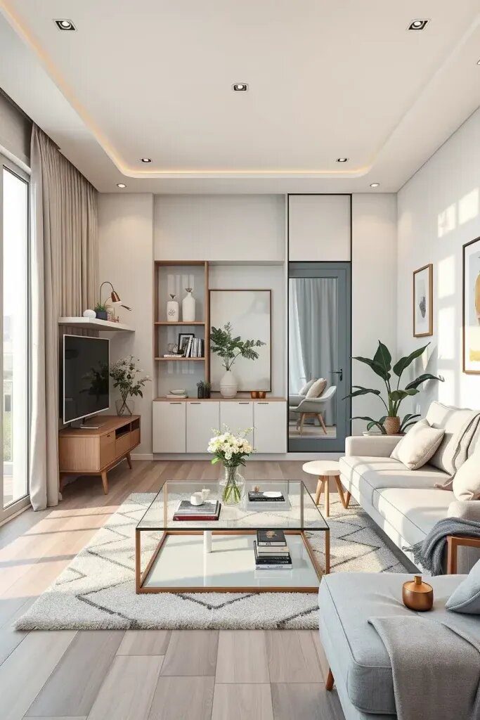 Glass Accents For A More Open Room
