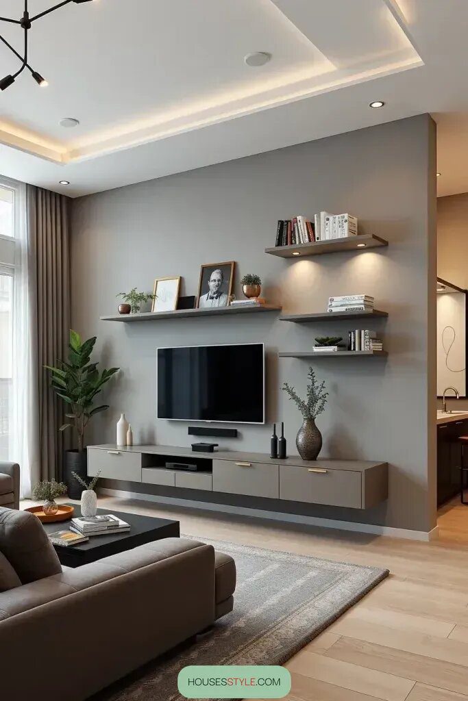 Stylish Organization With Floating Shelves - photo 2