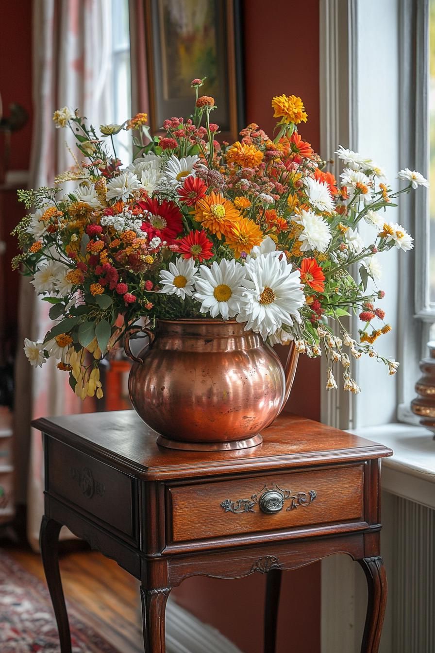 12. Repurposing a Copper Kettle for Florals - photo 3