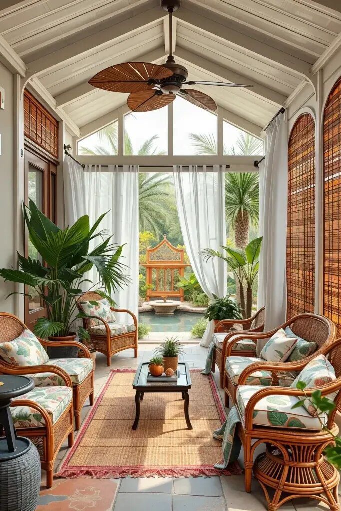 Tropical Screened Porch Retreat Ideas - photo 2