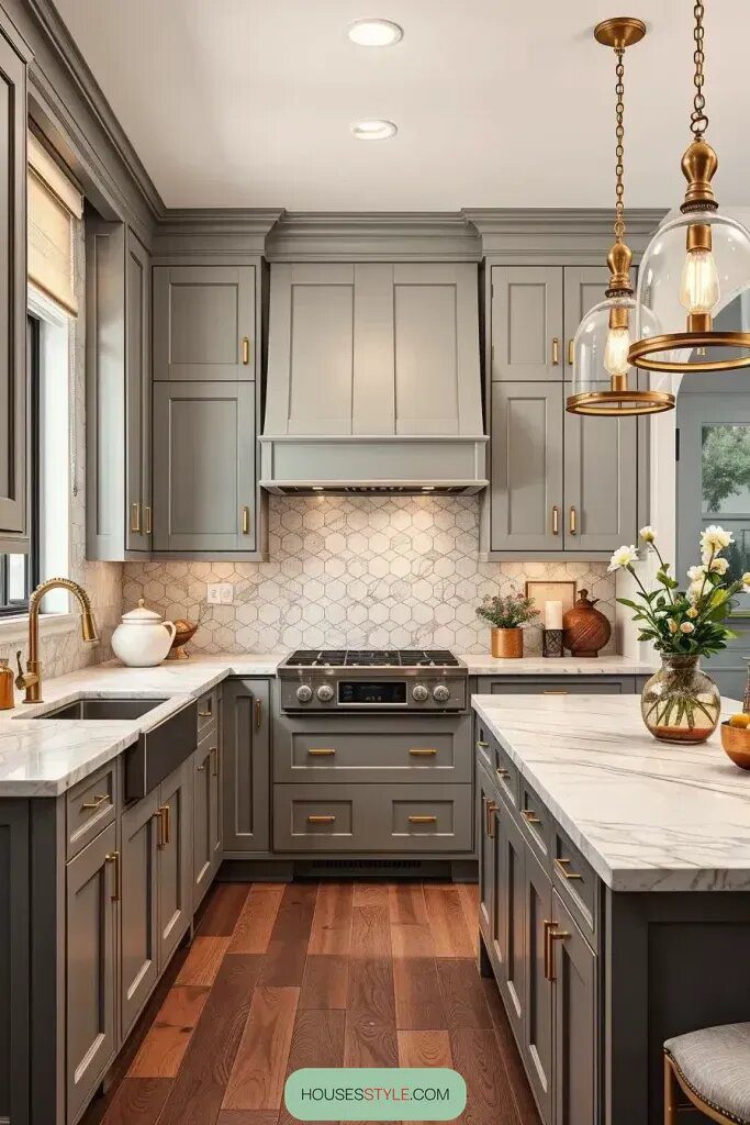 Matte Gray and Brass: A Stylish Combination - photo 2