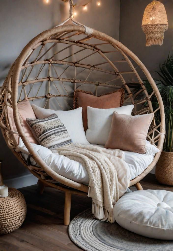 32. Comfortable Boho Seating Ideas