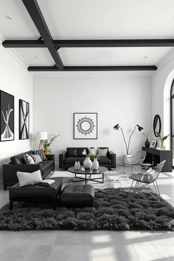 Monochrome Interiors With Strong Contrast