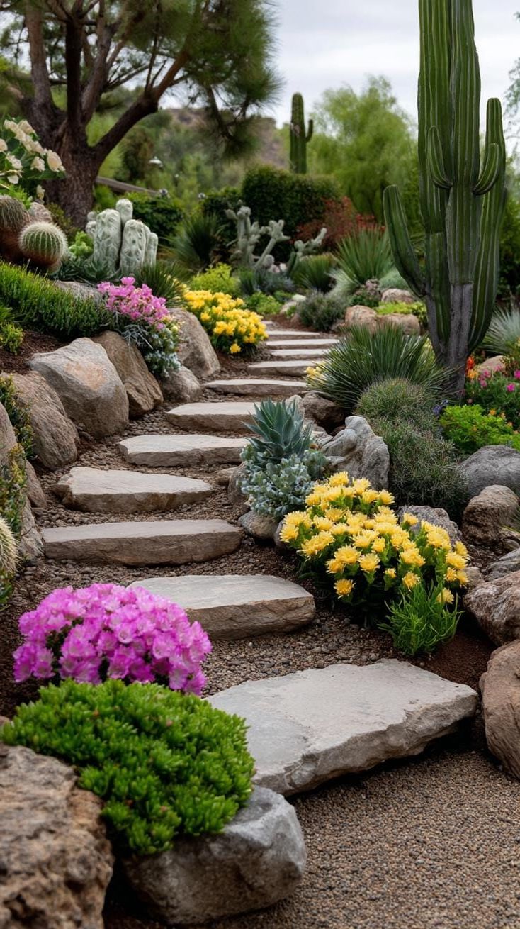 7. Stepping Stones Through Blooming Flower Beds - photo 3