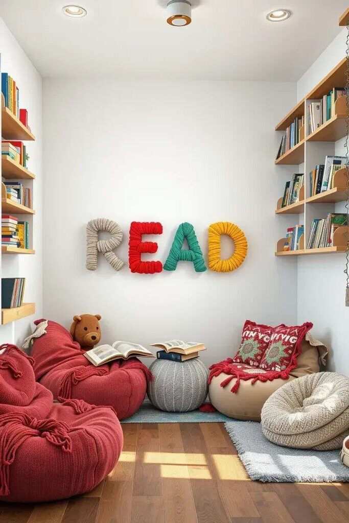 Yarn-Wrapped Letters for Wall Messages - photo 3