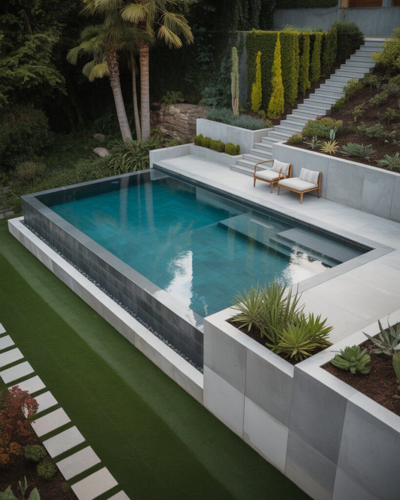 11. Pools Framed by Scenic Views