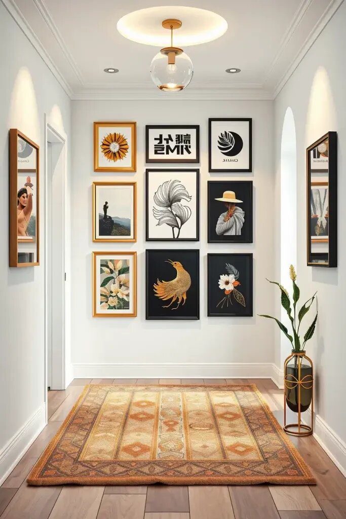 Gallery Wall Ideas to Showcase Your Hallway Art - photo 2