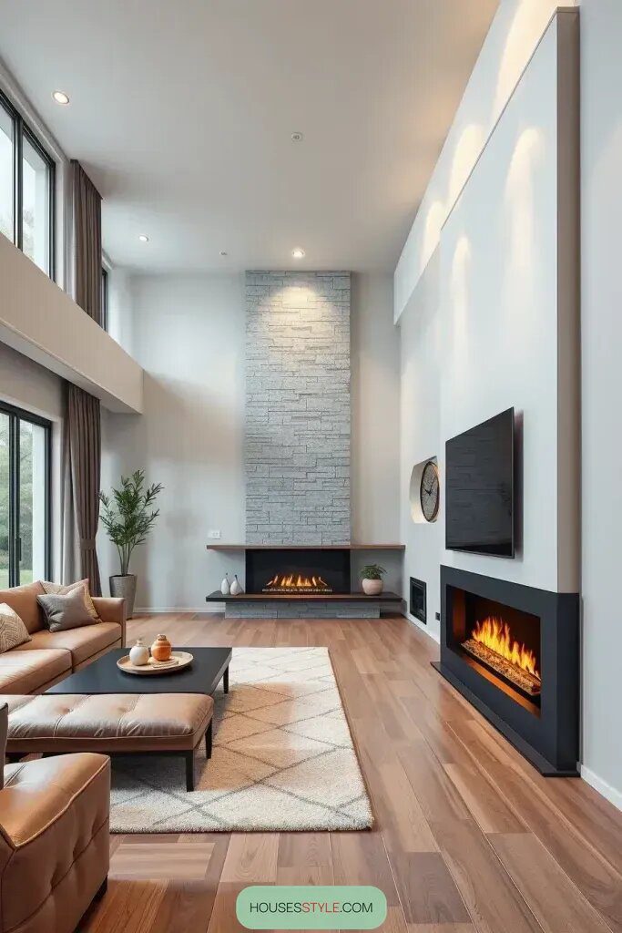 Sleek Fireplace Designs for Tight Spaces