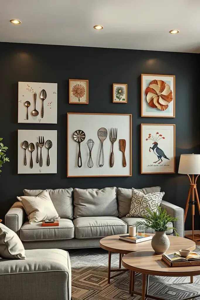 Beautiful Wall Decor From Household Items