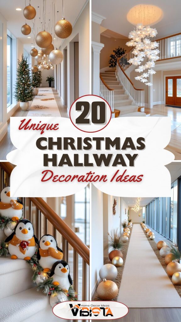 20 Unique Christmas Hallway Decoration Ideas