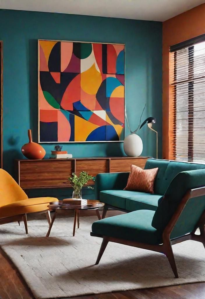 9. Vibrant Abstract Wall Art Ideas - photo 2