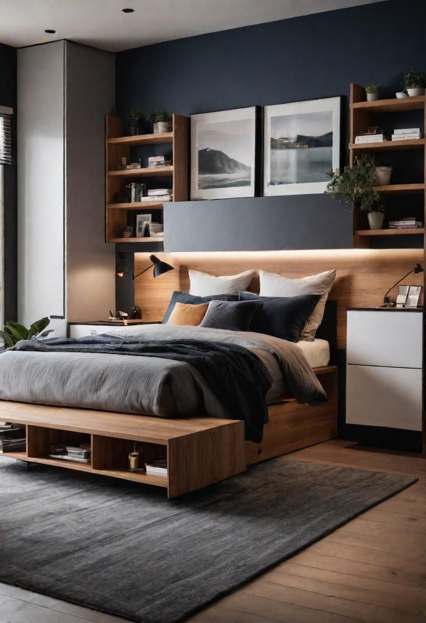 7. Murphy Bed Doubles as a Workspace