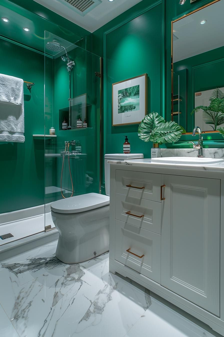 10. Opulent Jade Bathroom Color Ideas - photo 2